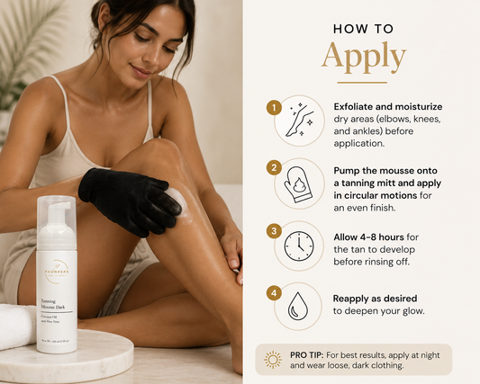 How to Apply Founders Self Tanning Mousse for a Smooth, Natural-Looking Glow
